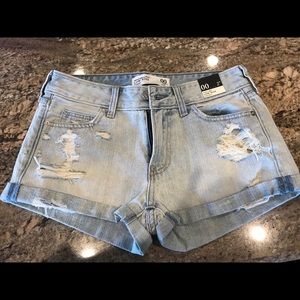 Abercrombie & Fitch Low Rose Destroyed Shorts